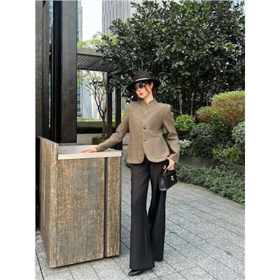 Новейшая модель пиджака с воротником-стойкой для ранней осени и весны (2 цвета) ЛОРО ПИАН*О