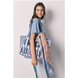 Pañuelo print rayas multicolor