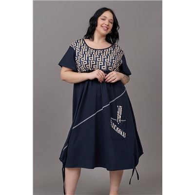 Платье ГИГАНТ домашнее больших размеров П-02 орнамент