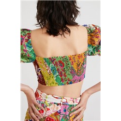 Blusa cropped M. Christian Lacroix
