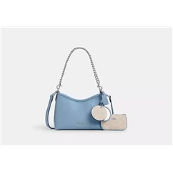 Laurel Small Shoulder Bag With Mirror Charm And Pouch -Laurel Small Shoulder Bag With Mirror Charm And Pouch