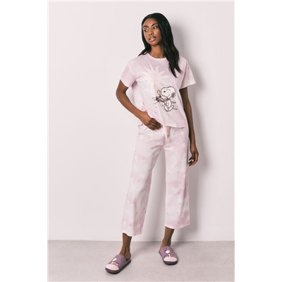 Pijama algodón Snoopy Capri