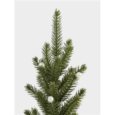 Ель искусственная, 40 см, полиэтилен, Жемчуг, New year