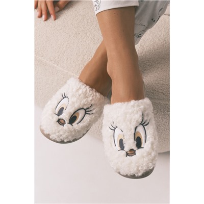 Zapatillas casa borreguito blanco Piolín