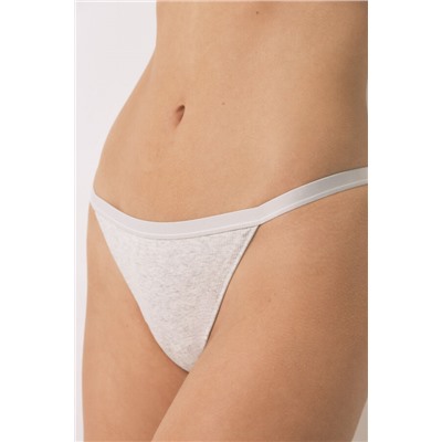 Tanga algodón rib gris