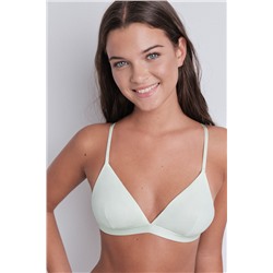 Sujetador triangular microfibra brillo verde