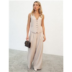 Брюки-палаццо из плотного лиоцелла