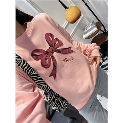 Женский свитшот с бантом КОУ*Ч