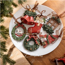 Елочные игрушки в ретро стиле 🎄Материал: смола. Набор 2 шт