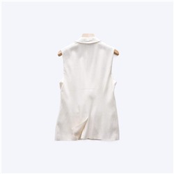 Женский жилет из смесового льна и вискозы  ФОРЕВЕ*Р 21