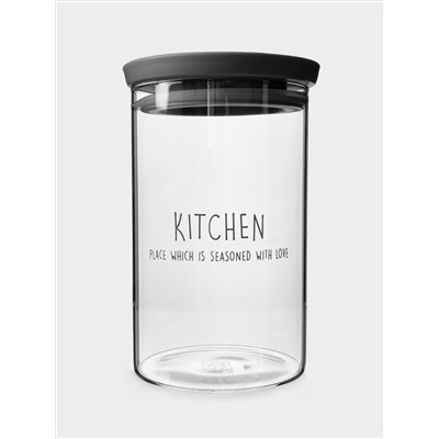 Банка для продуктов, 800 мл, стекло Б/пластик, Special