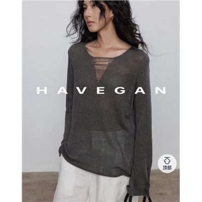 Лёгкий полупрозрачный лонгслив из смесового льна  (4 цвета)