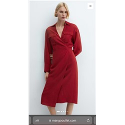 Vestido midi cruzado