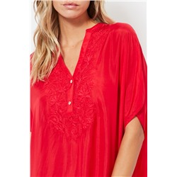 Camisón de seda - Rojo
