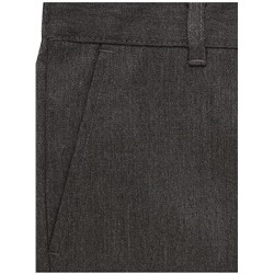 Boys Grey Slim Fit Slim Leg School Trouser 2 Pack