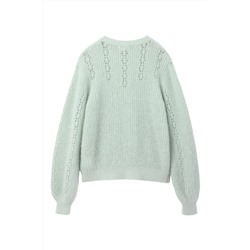 Jersey de mohair y lana Verde