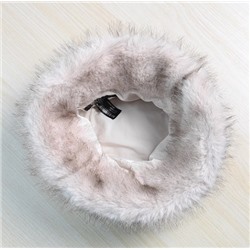 Теплая утепленная панама с искусственным мехом лисы MN*G
