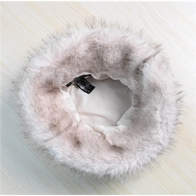 Теплая утепленная панама с искусственным мехом лисы MN*G