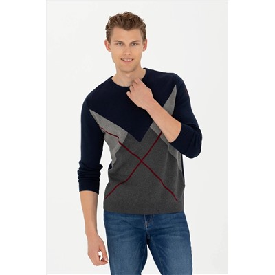 Erkek Lacivert Kazak