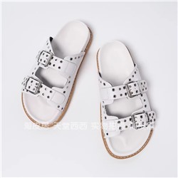 Сабо с заклепками и пряжками Dino Ricc*i (кожа)