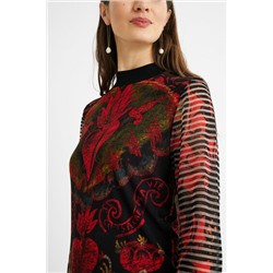 Jersey slim cuello alto