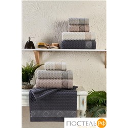 Набор полотенец Карвен "PLATOS" Cotton (penye) 50*90 4шт. махра HS 1004