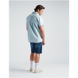 Straight Fit Denim Shorts, Men, Light Blue