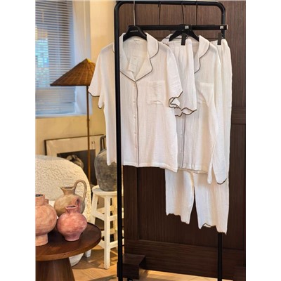 Ещё одна нежная нежность 🤍 Женская пижама в двух вариантах