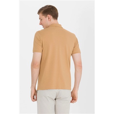 Erkek Camel Basic Polo Yaka Tişört