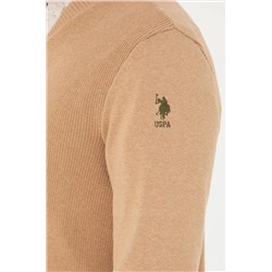 Erkek Kum Melanj Basic Triko Hırka