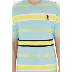 Erkek Comfort Fit Bisiklet Yaka Mint Tişört