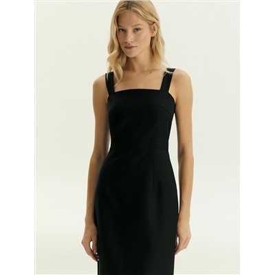 Платье макси из костюмной шерсти, PL1591/laine