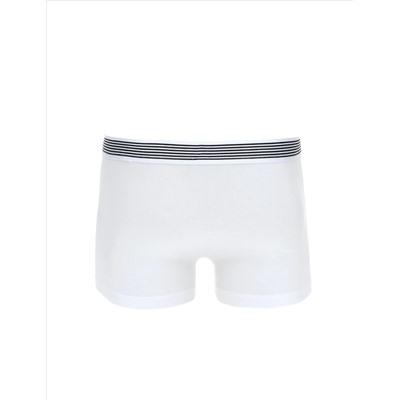 Beyaz Pamuk Modal Karışımlı Tekli Boxer