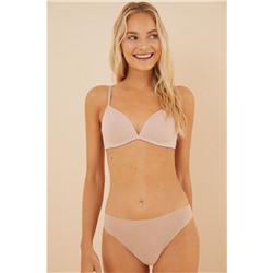 CHARMING Sujetador triangular algodón nude