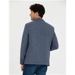 Koyu Mavi Slim Fit Ceket