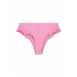 Braga bikini brasileña volantes rosa