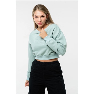 Свитшот 3 оверсайз короткий