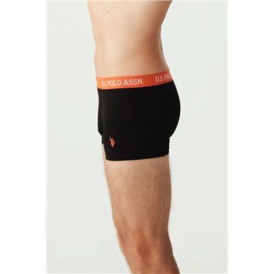 U.S. Polo Assn. Erkek Siyah 3 Lü Boxer