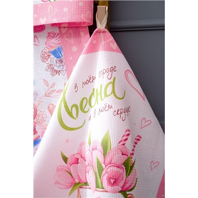 Весна идет набор полотенец кухонных