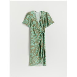 Viskose Kleid mit Muster