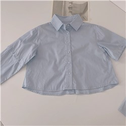 Укороченная рубашка-трансформер для девочек ЗАР*А