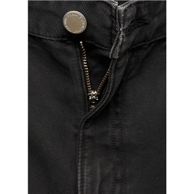 Jeans cargo cremalleras