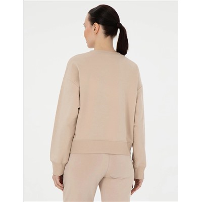 Bej Oversize Sweatshirt