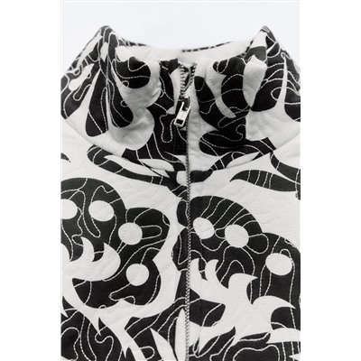 CHAQUETA ACOLCHADA ESTAMPADA