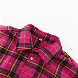 Девочки любят розовый. А если это еще рубашка в клетку 🫰  Коллекция 2024 года