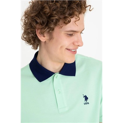 Erkek Mint Polo Yaka Tişört