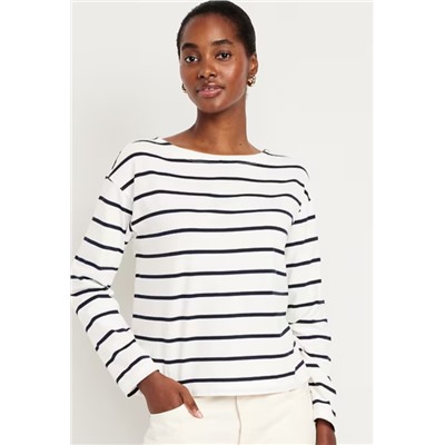 Long-Sleeve Mariner Loose T-Shirt