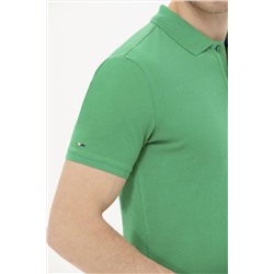 Erkek Yeşil Basic Polo Yaka Tişört
