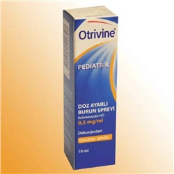 Детские (Отривин капли) OTRIVINE PEDIATRIK 0.5 MG/ML DOZ AYARLI BURUN SPREY