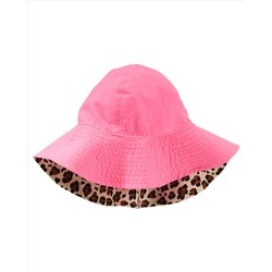 Reversible Leopard Print Bucket Hat